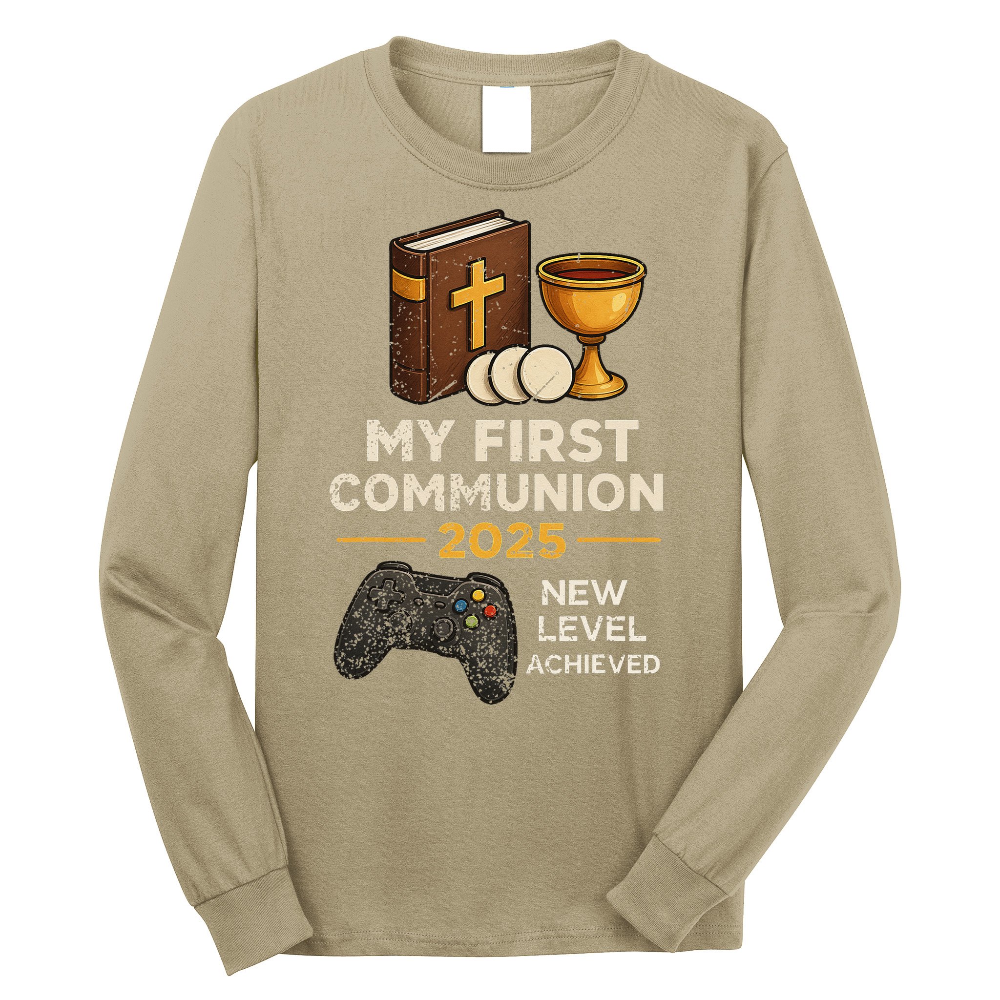 My 1st First Communion 2025 Video Game Catholic Long Sleeve Shirt