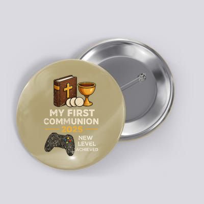 My 1st First Communion 2025 Video Game Catholic Button