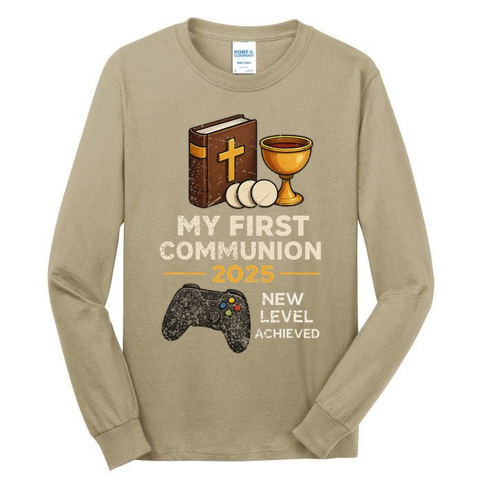 My 1st First Communion 2025 Video Game Catholic Tall Long Sleeve T-Shirt
