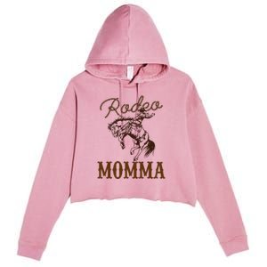 Momma 1st First Birthday Cowboy Mom Western Rodeo Party Crop Fleece Hoodie