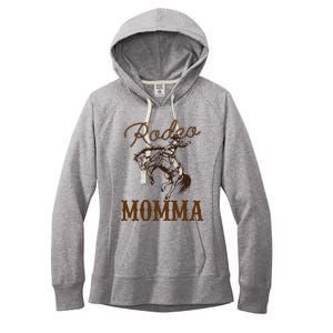 Momma 1st First Birthday Cowboy Mom Western Rodeo Party Women's Fleece Hoodie