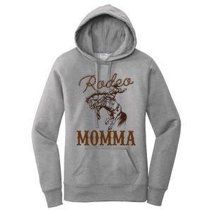 Momma 1st First Birthday Cowboy Mom Western Rodeo Party Women's Pullover Hoodie