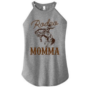 Momma 1st First Birthday Cowboy Mom Western Rodeo Party Women's Perfect Tri Rocker Tank