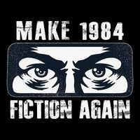 Make 1984 Fiction Again Big Brother is Watching you Stripe Pom Pom Beanie