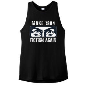 Make 1984 Fiction Again Big Brother is Watching you Ladies PosiCharge Tri-Blend Wicking Tank