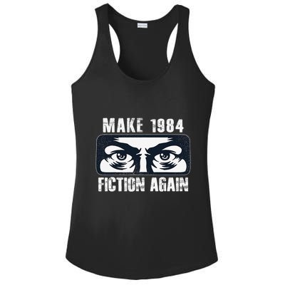 Make 1984 Fiction Again Big Brother is Watching you Ladies PosiCharge Competitor Racerback Tank