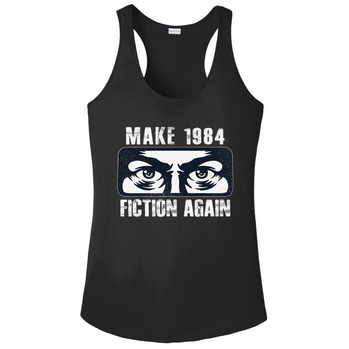 Make 1984 Fiction Again Big Brother is Watching you Ladies PosiCharge Competitor Racerback Tank