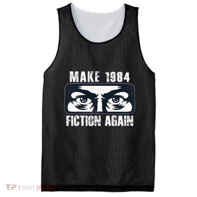 Make 1984 Fiction Again Big Brother is Watching you Mesh Reversible Basketball Jersey Tank