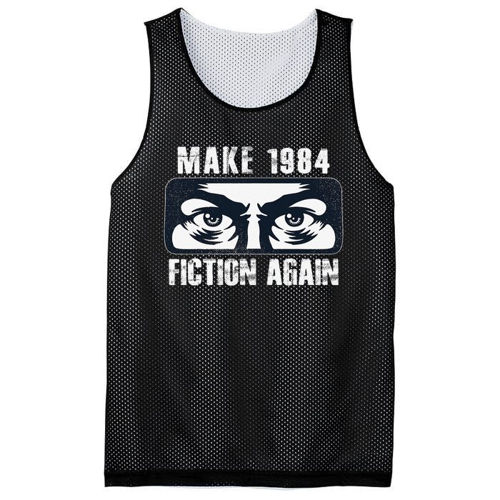 Make 1984 Fiction Again Big Brother is Watching you Mesh Reversible Basketball Jersey Tank