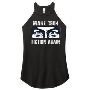 Make 1984 Fiction Again Big Brother is Watching you Women's Perfect Tri Rocker Tank