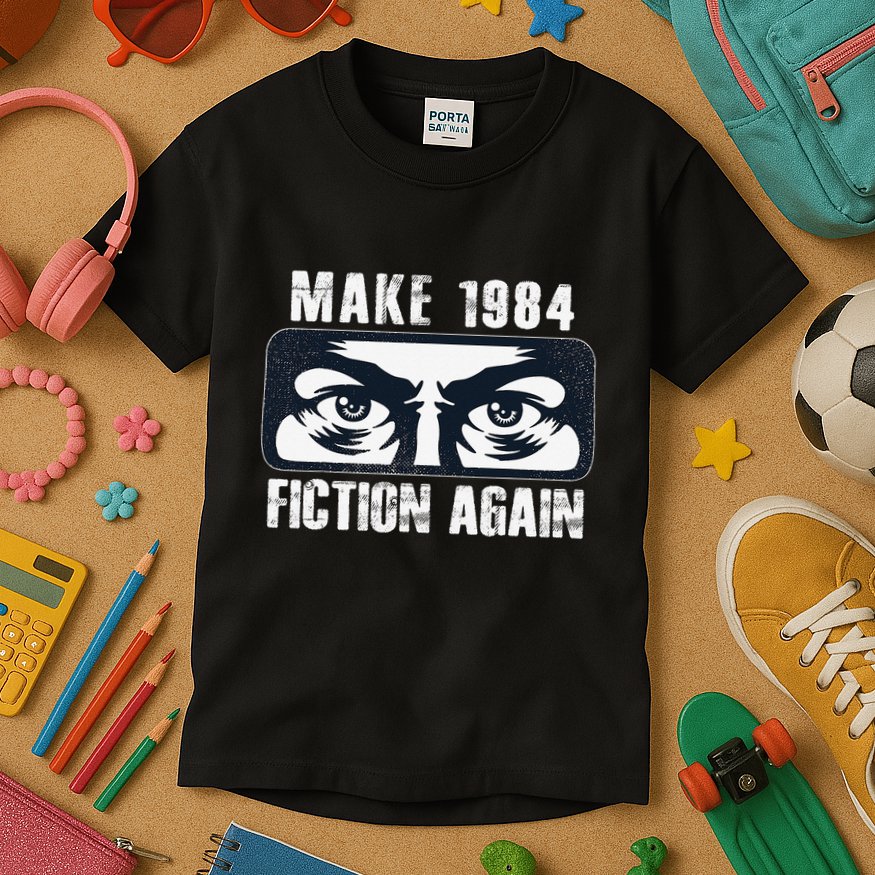 Make 1984 Fiction Again Big Brother is Watching you Kids T-Shirt