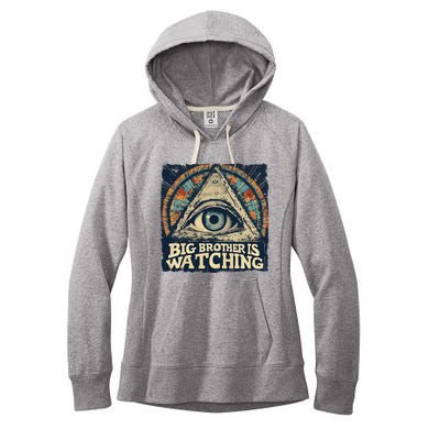 Make 1984 Fiction Again Big Brother Is Watching You Women's Fleece Hoodie