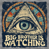 Make 1984 Fiction Again Big Brother Is Watching You Tall Hoodie