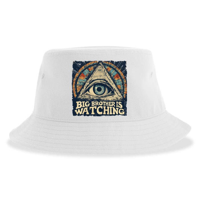 Make 1984 Fiction Again Big Brother Is Watching You Sustainable Bucket Hat