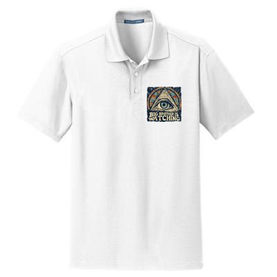 Make 1984 Fiction Again Big Brother Is Watching You Dry Zone Grid Polo