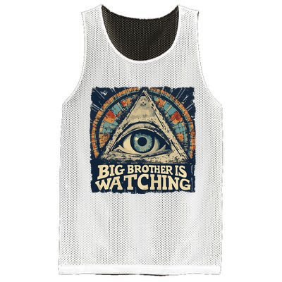 Make 1984 Fiction Again Big Brother Is Watching You Mesh Reversible Basketball Jersey Tank