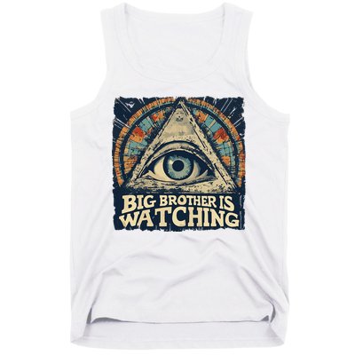 Make 1984 Fiction Again Big Brother Is Watching You Tank Top