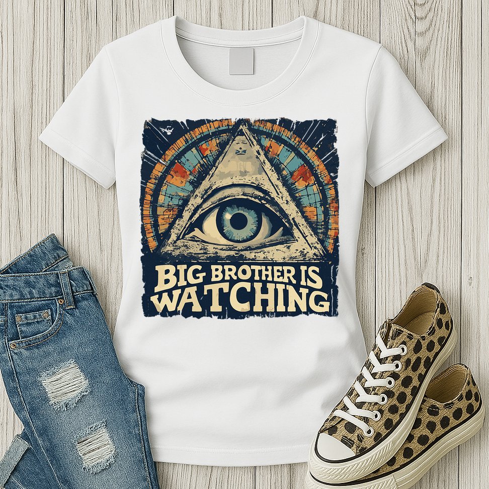Make 1984 Fiction Again Big Brother Is Watching You Womens T-Shirt