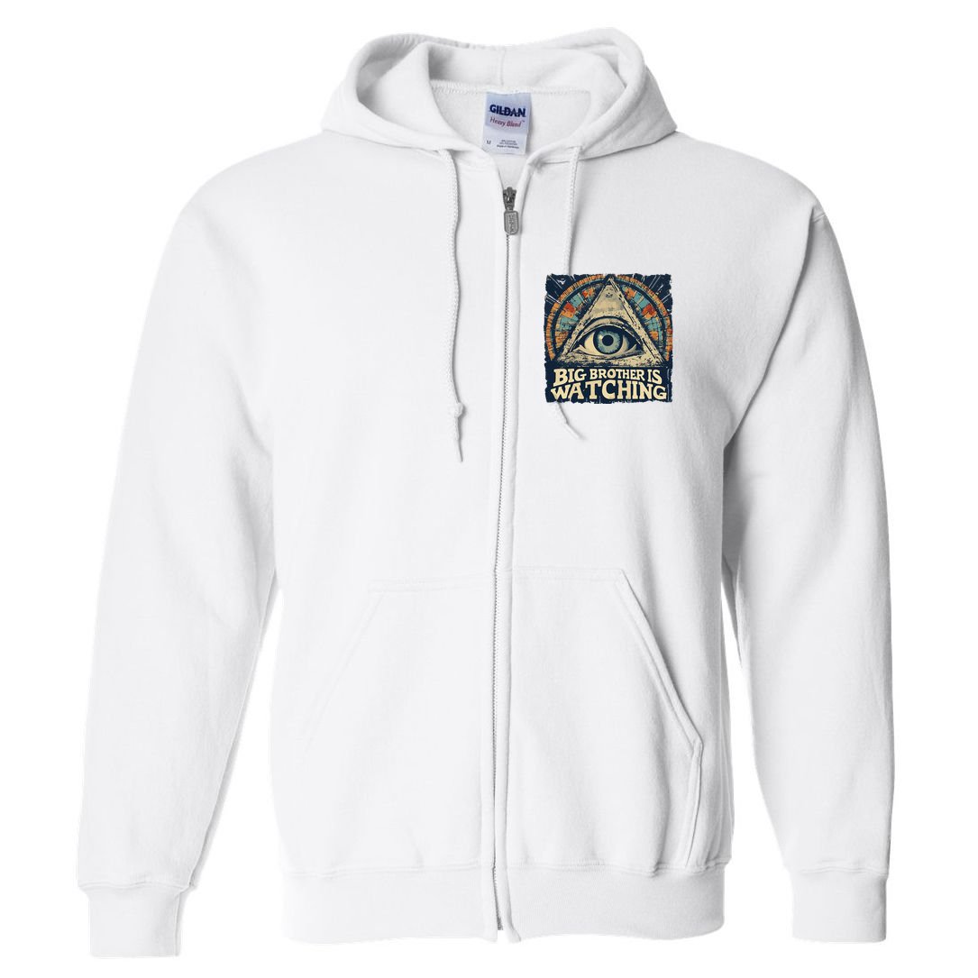Make 1984 Fiction Again Big Brother Is Watching You Full Zip Hoodie