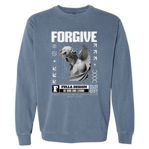 Matthew 1347 Forgive Christian Jesus Streetware Pastor Garment-Dyed Sweatshirt