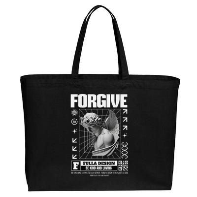 Matthew 1347 Forgive Christian Jesus Streetware Pastor Cotton Canvas Jumbo Tote