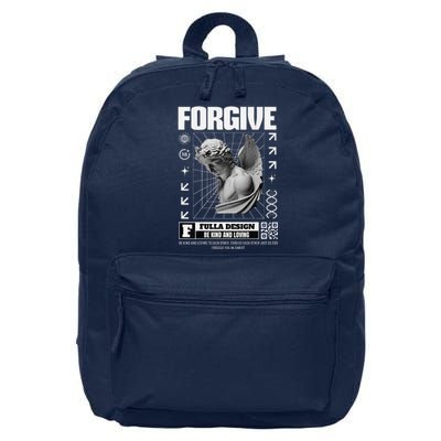 Matthew 1347 Forgive Christian Jesus Streetware Pastor 16 in Basic Backpack