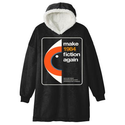 Make 1984 Fiction Again Hooded Wearable Blanket