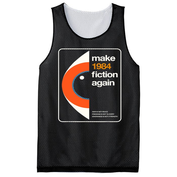 Make 1984 Fiction Again Mesh Reversible Basketball Jersey Tank