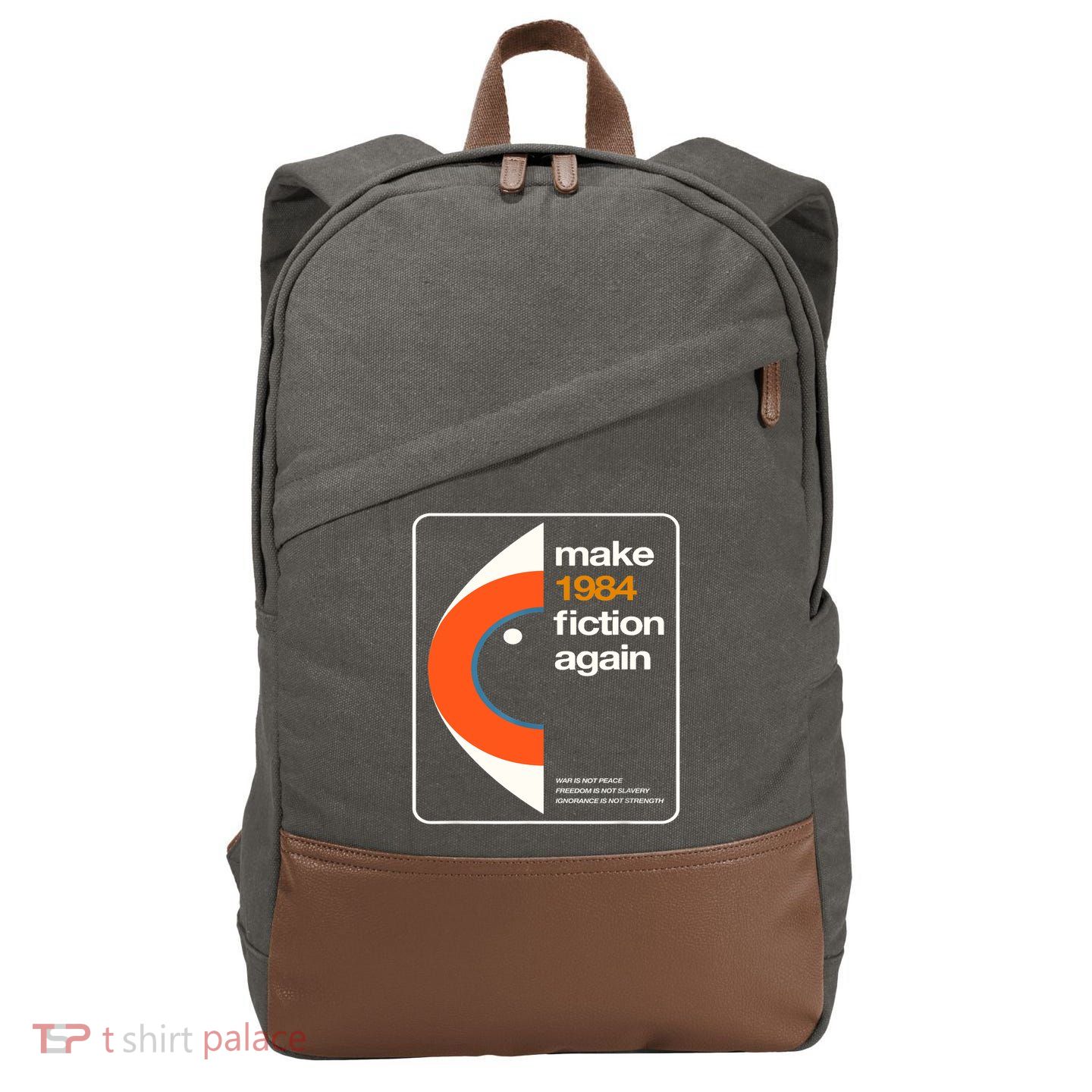 Make 1984 Fiction Again Cotton Canvas Backpack