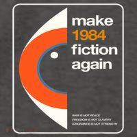 Make 1984 Fiction Again Vector Backpack