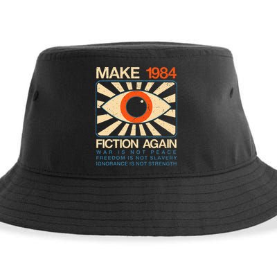Make 1984 Fiction Again Dystopian Sustainable Bucket Hat