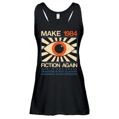 Make 1984 Fiction Again Dystopian Ladies Essential Flowy Tank