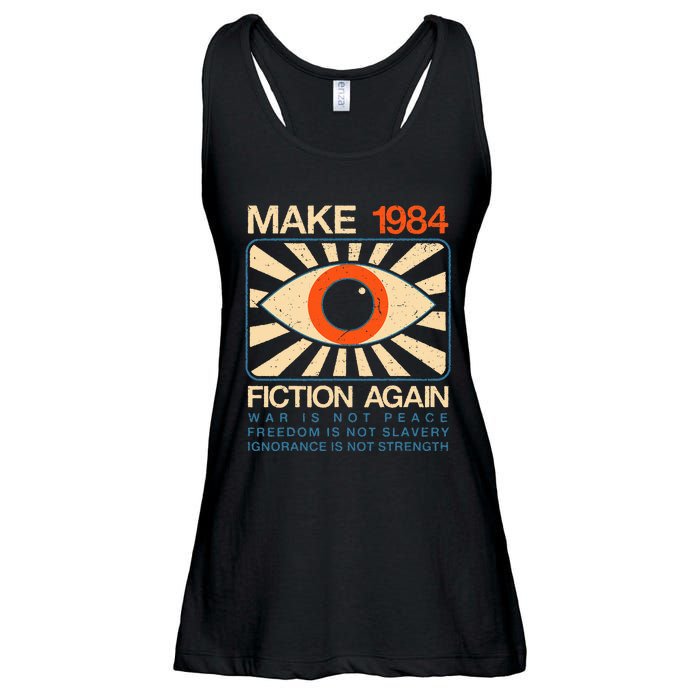 Make 1984 Fiction Again Dystopian Ladies Essential Flowy Tank