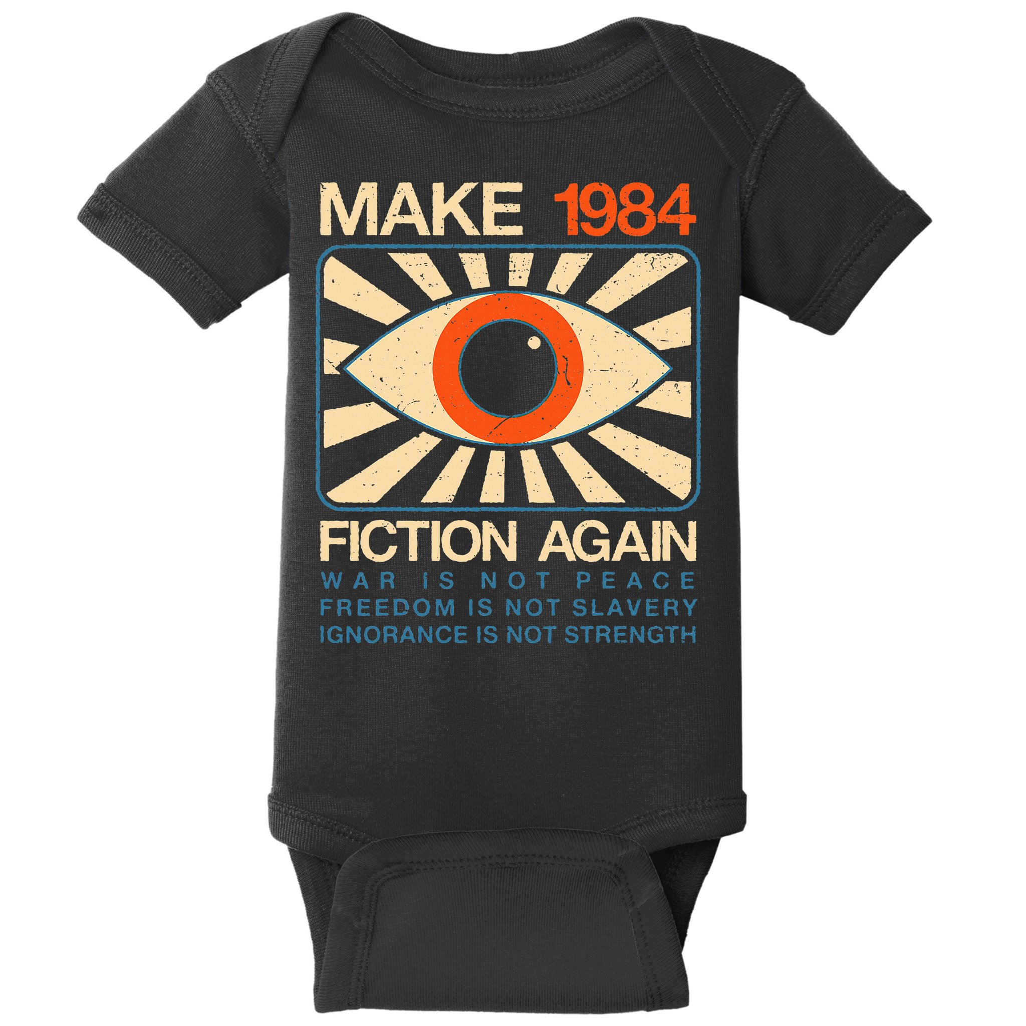 Make 1984 Fiction Again Dystopian Baby Bodysuit