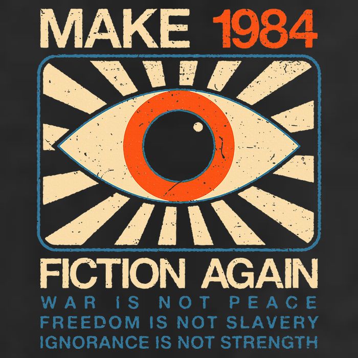 Make 1984 Fiction Again Dystopian Golf Towel
