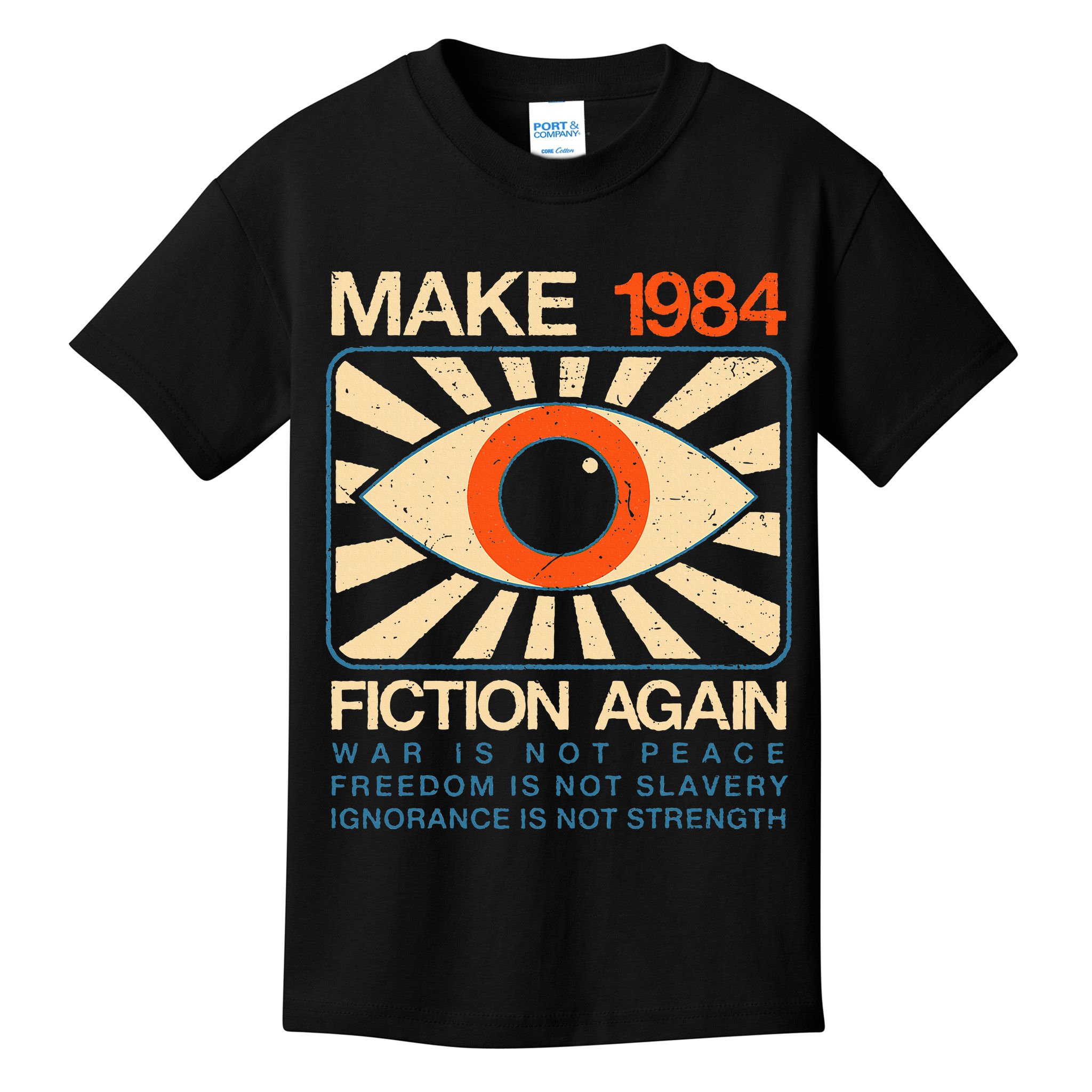 Make 1984 Fiction Again Dystopian Kids T-Shirt