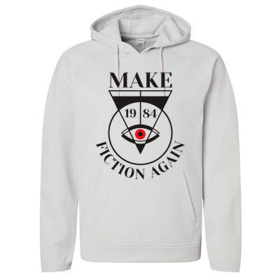 Make 1984 Fiction Again Anti Communism Freedom Performance Fleece Hoodie