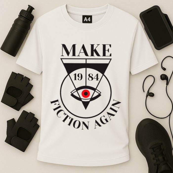 Make 1984 Fiction Again Anti Communism Freedom Cooling Performance Crew T-Shirt