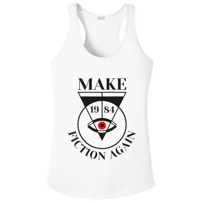 Make 1984 Fiction Again Anti Communism Freedom Ladies PosiCharge Competitor Racerback Tank