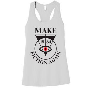 Make 1984 Fiction Again Anti Communism Freedom Women's Racerback Tank