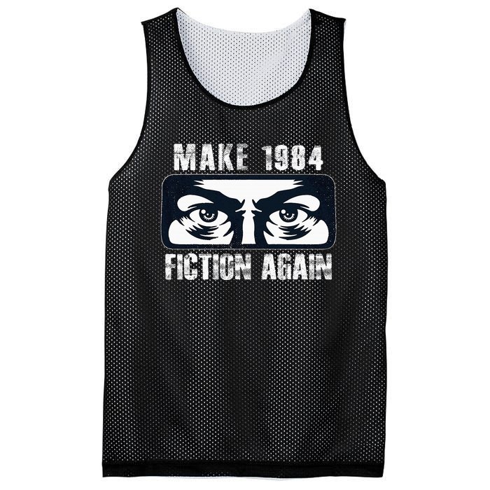 Make 1984 Fiction Again Mesh Reversible Basketball Jersey Tank