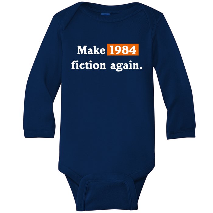 Make 1984 Fiction Again Baby Long Sleeve Bodysuit