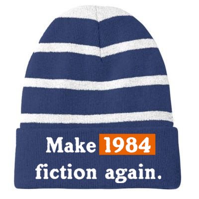 Make 1984 Fiction Again Striped Beanie with Solid Band