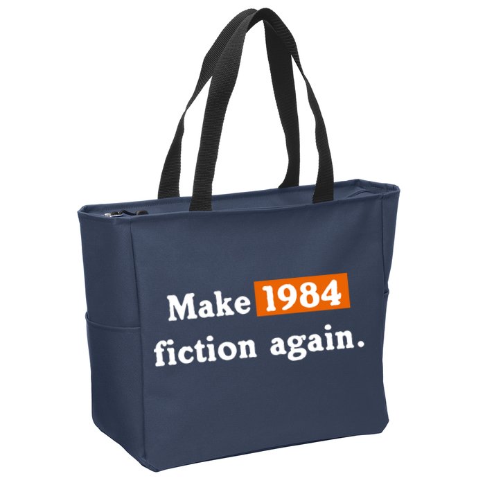 Make 1984 Fiction Again Zip Tote Bag