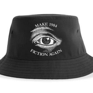 Make 1984 Fiction Again Libertarian Orwellian Orwell 1984 Sustainable Bucket Hat