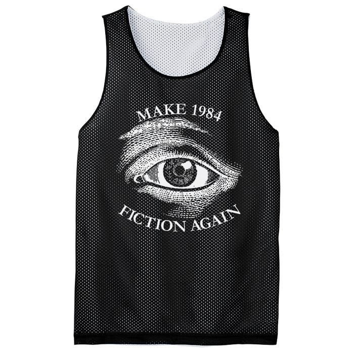 Make 1984 Fiction Again Libertarian Orwellian Orwell 1984 Mesh Reversible Basketball Jersey Tank