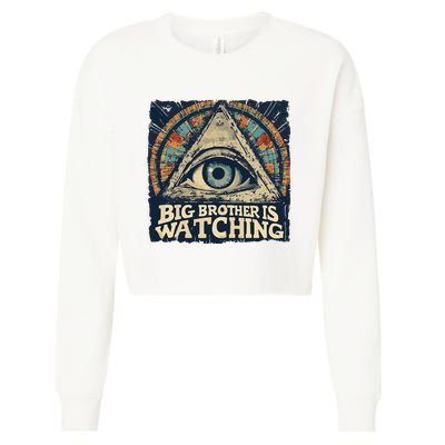 Make 1984 Fiction Again Big Brother Is Watching You Cropped Pullover Crew