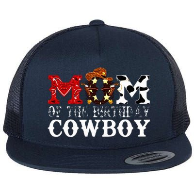 Mom 1st First Birthday Cowboy Western Rodeo Flat Bill Trucker Hat