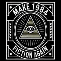Make 1984 Fiction Again Allseeing Eye Dystopian Backpack