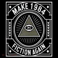 Make 1984 Fiction Again Allseeing Eye Dystopian 16 in Basic Backpack